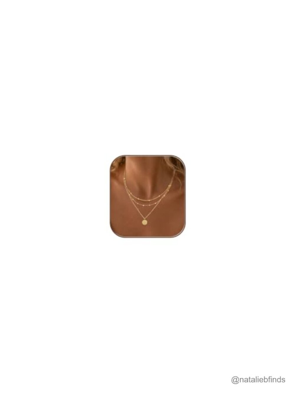 Dainty Gold Layered Necklace Set 14K Gold Plated Brass Adjustable Chain